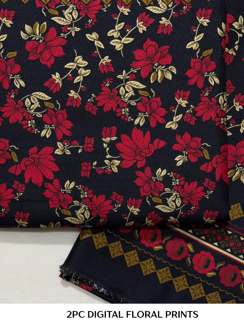 2PC Digital Floral Print