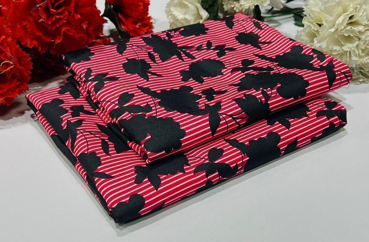 2PC Digital Floral Print