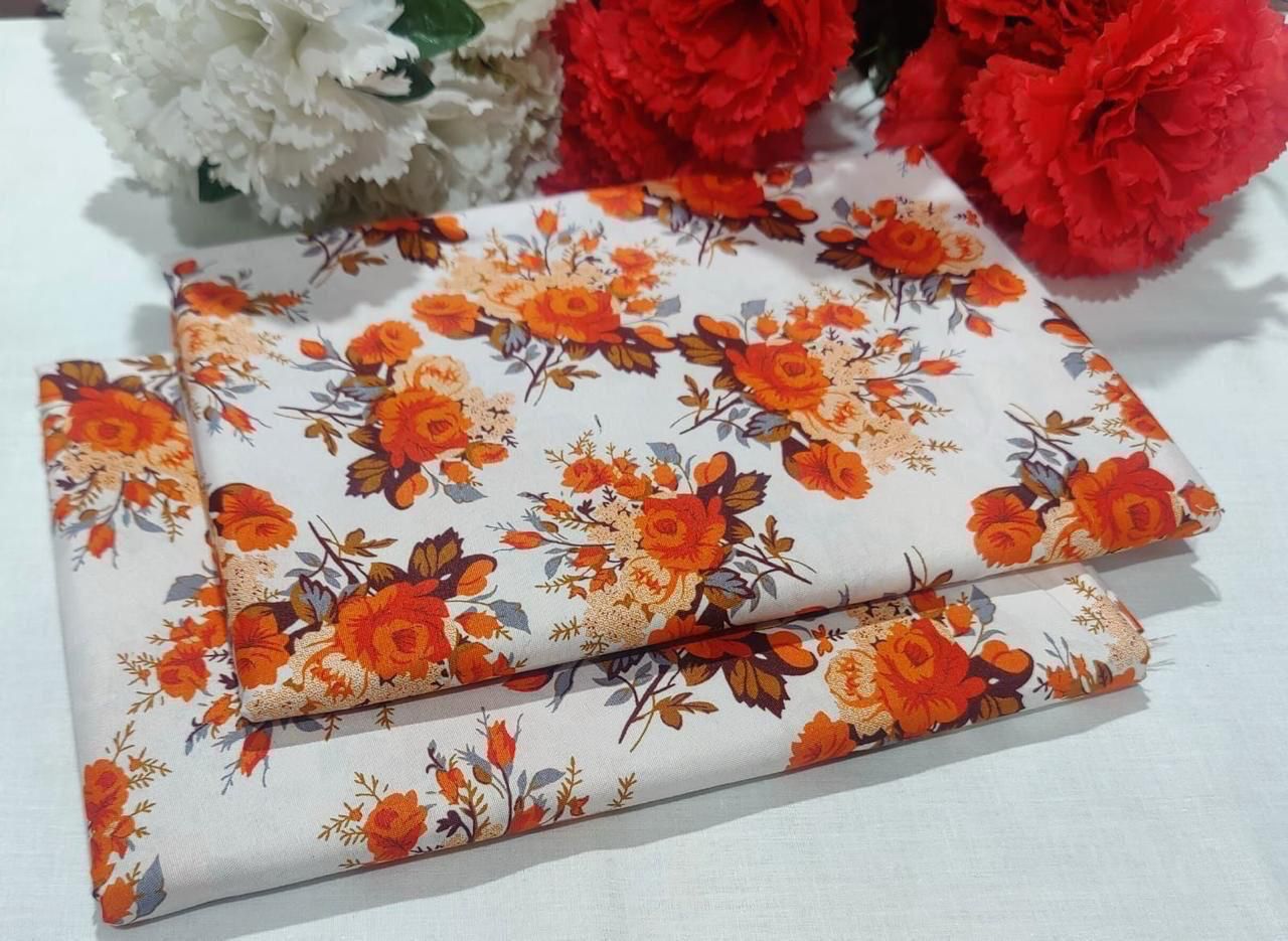 2PC Digital Floral Print