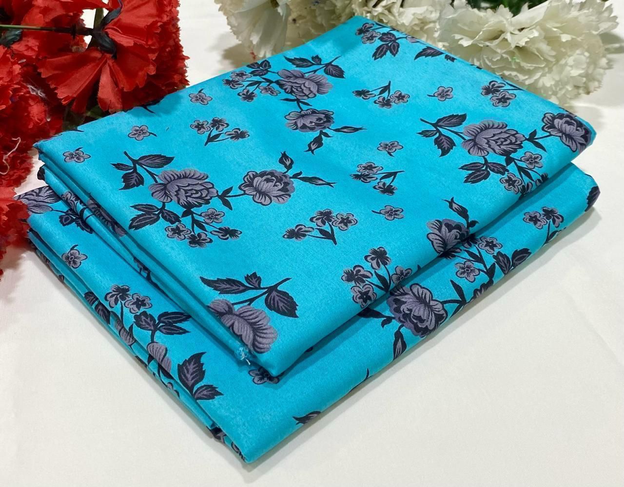 2PC Digital Floral Print