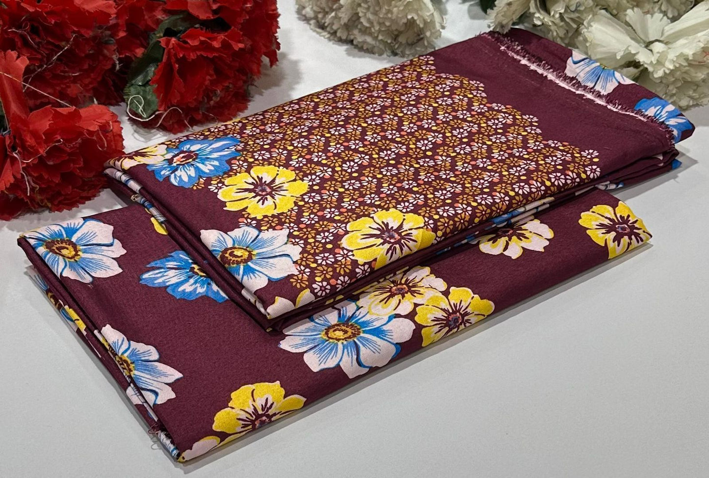2PC Digital Floral Print