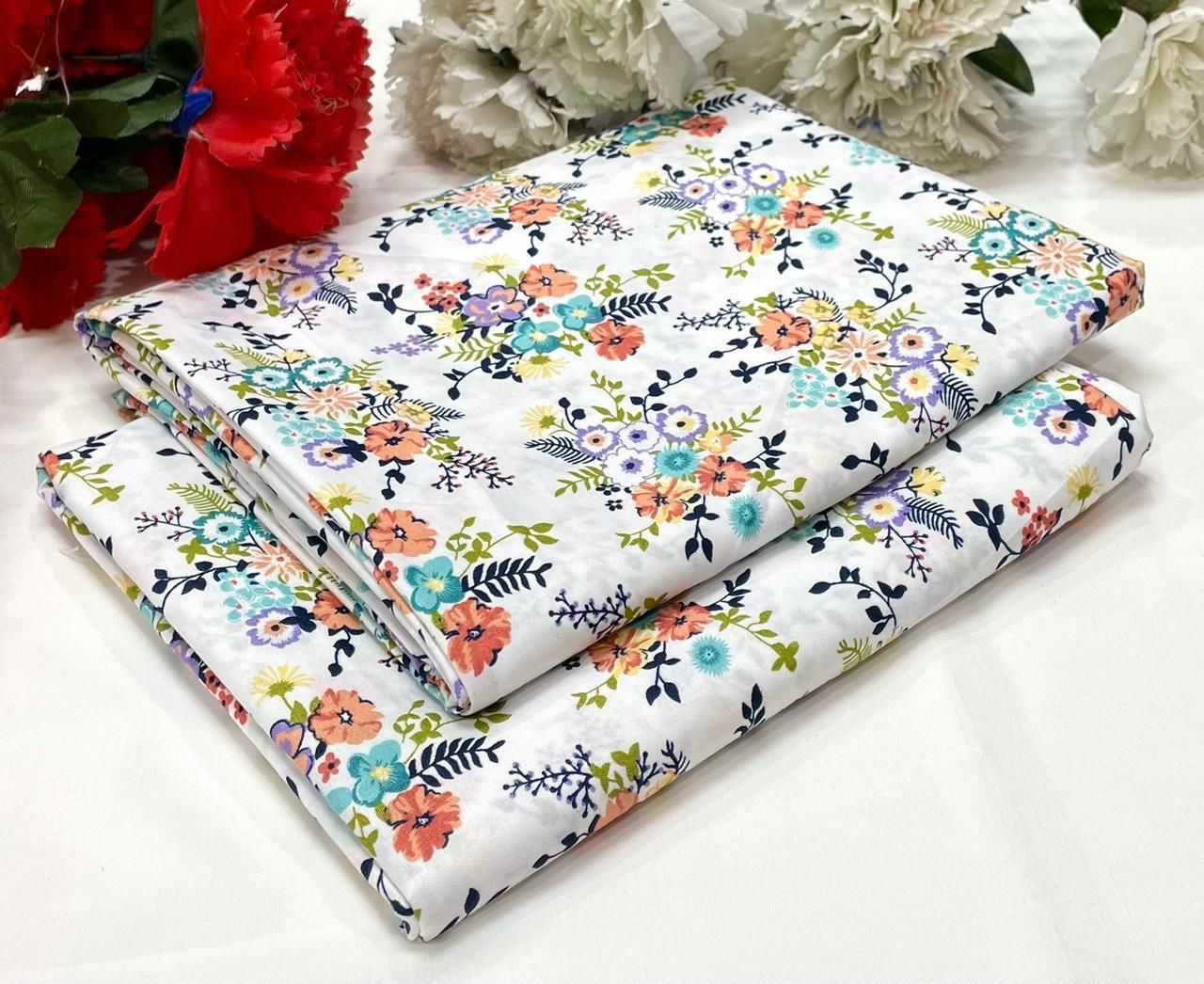 2PC Digital Floral Print