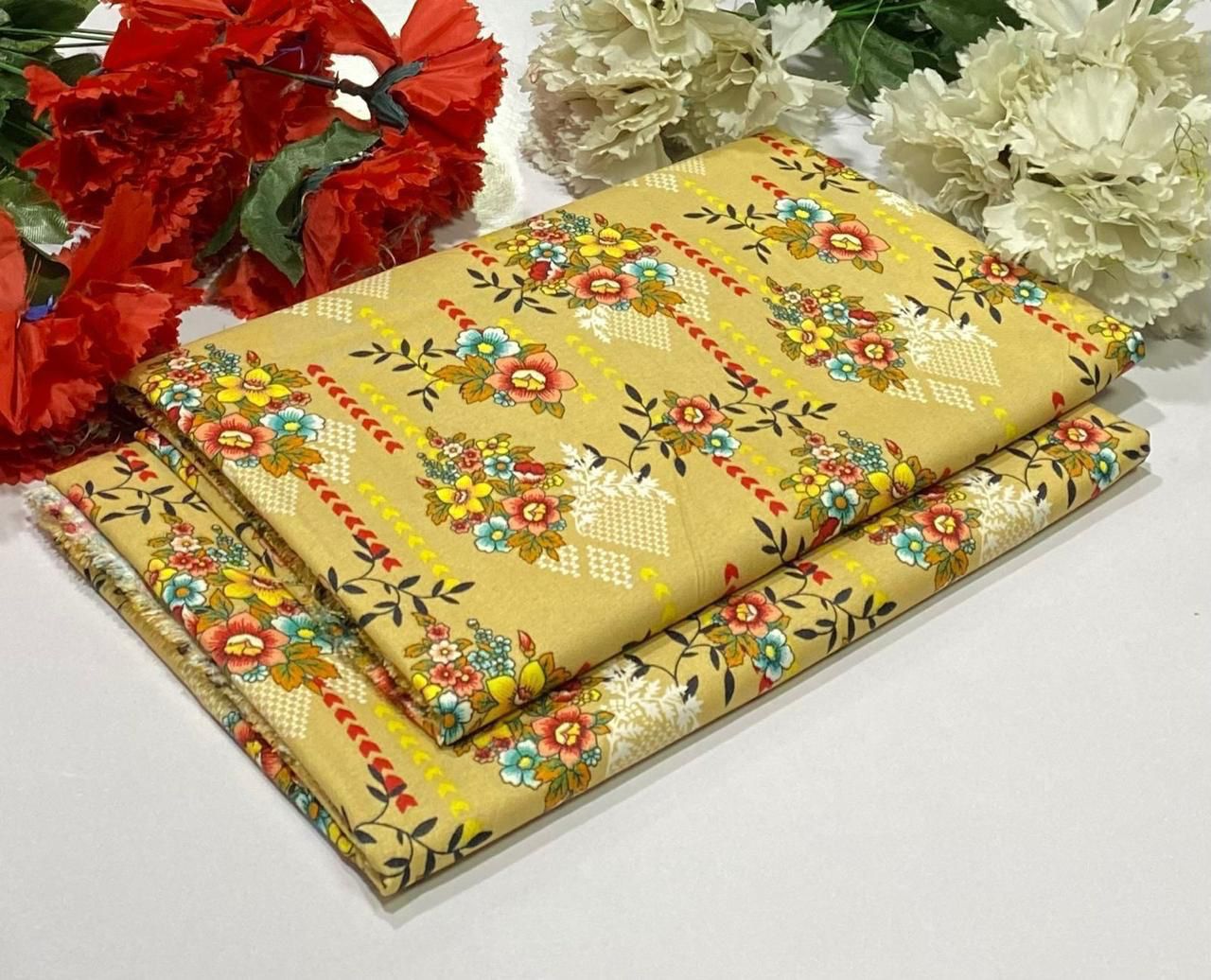 2PC Digital Floral Print