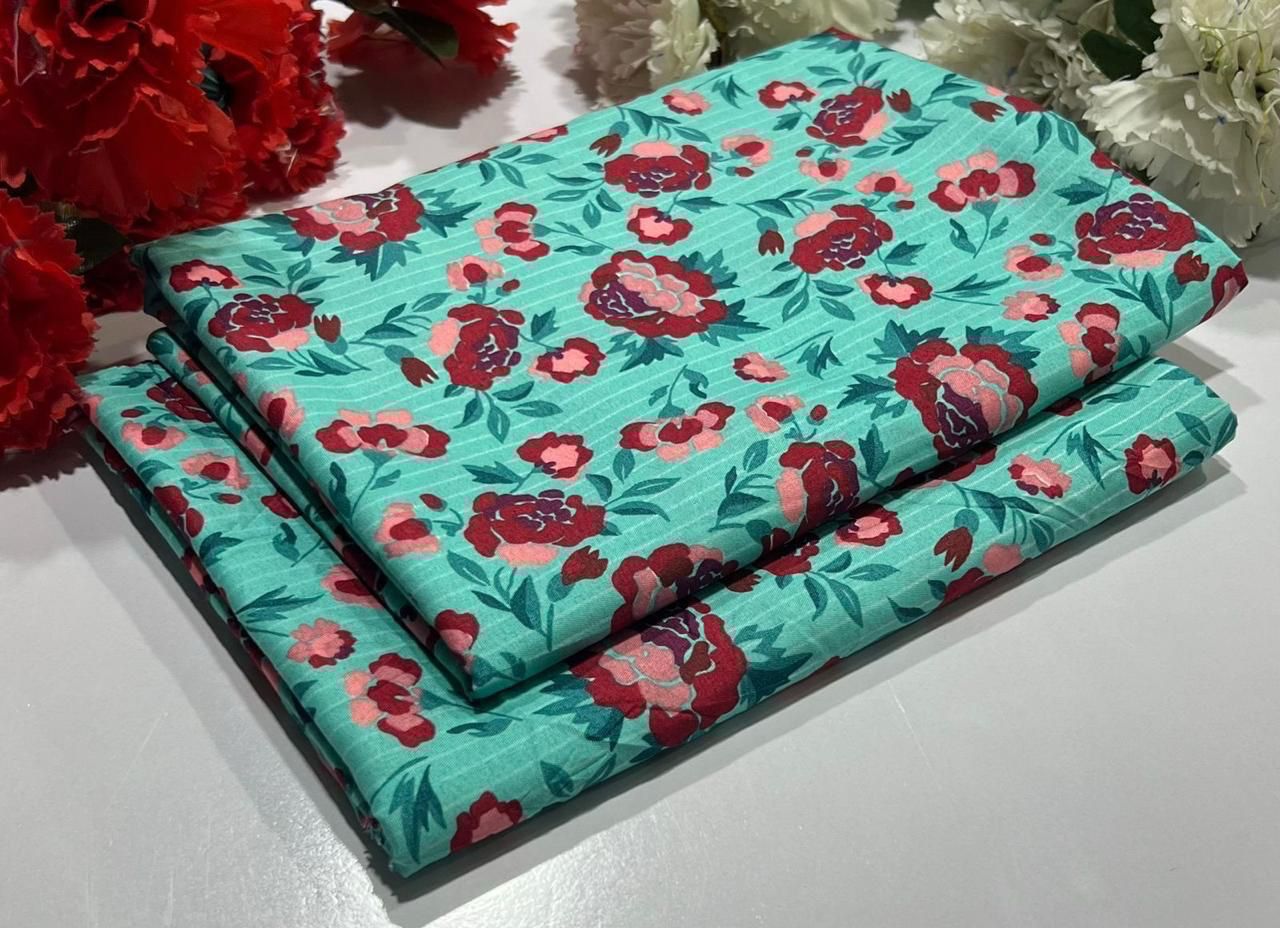 2PC Digital Floral Print