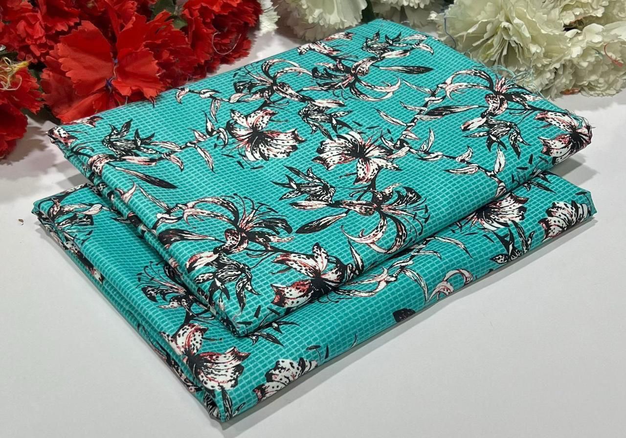 2PC Digital Floral Print