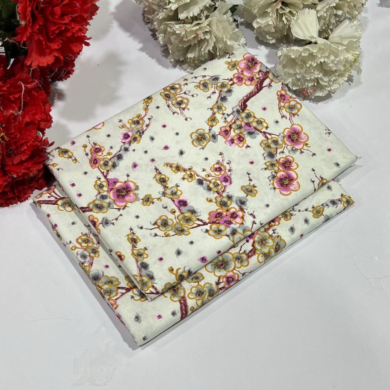 2PC Digital Floral Print