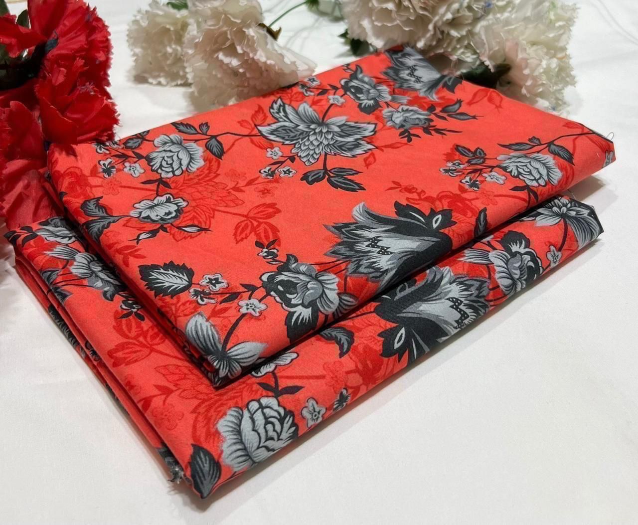 2PC Digital Floral Print