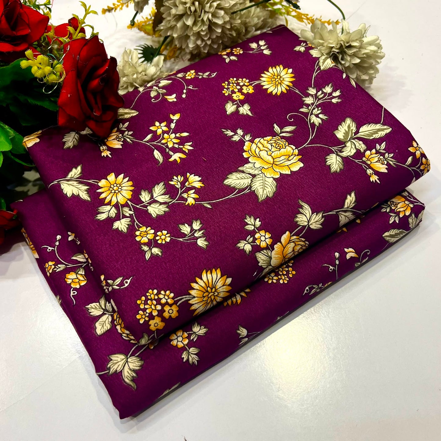 2PC Digital Floral Print