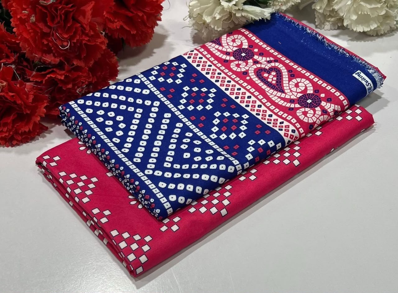 2PC Digital Floral Print