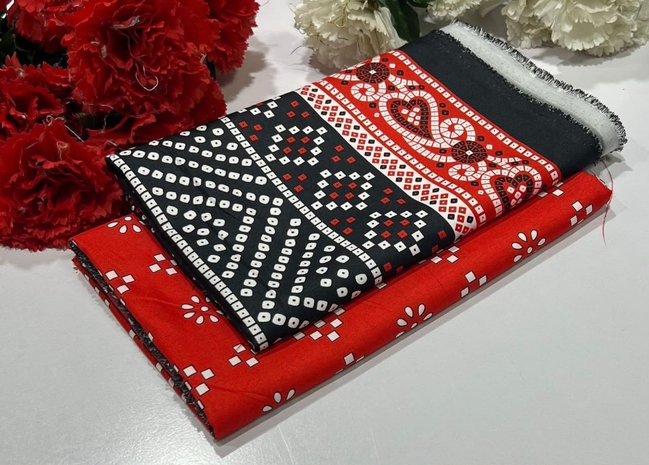 2PC Digital Floral Print