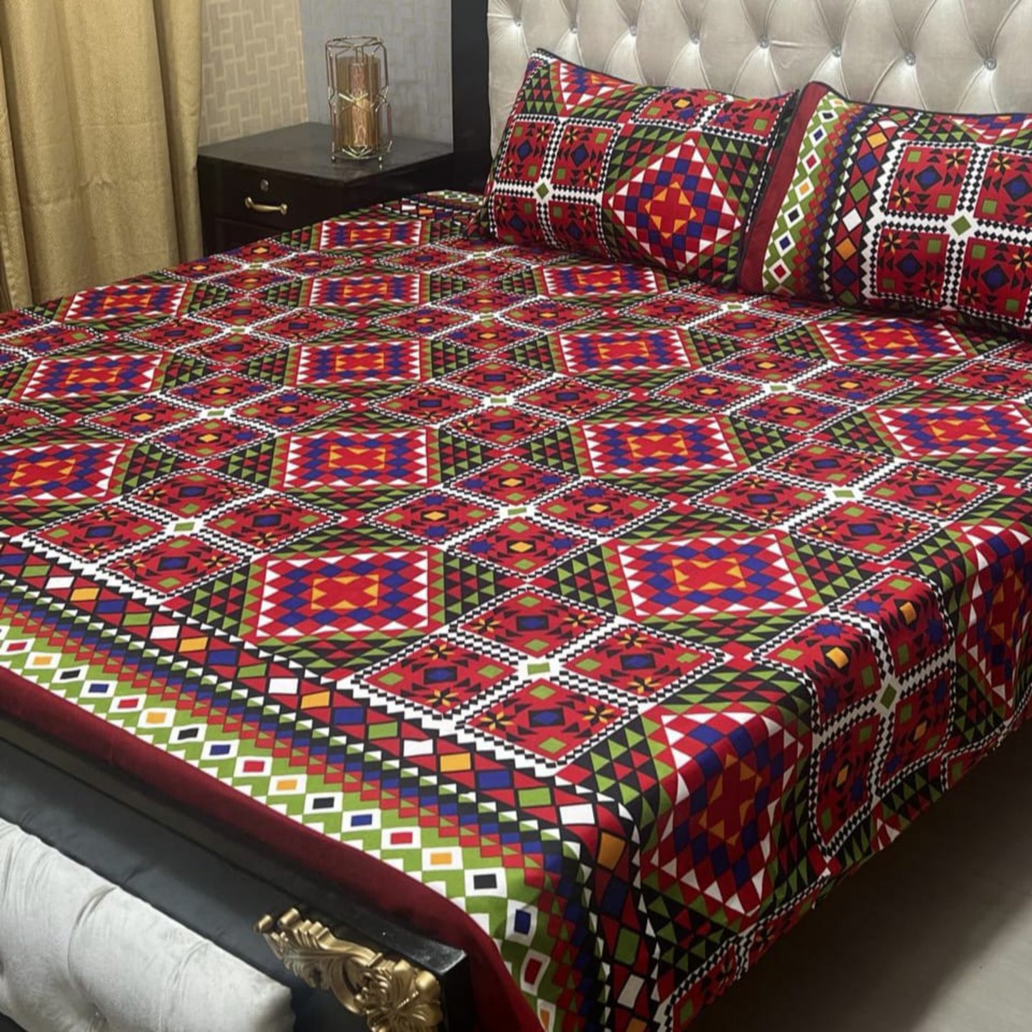 Crystal Cotton Bedsheet Design 062