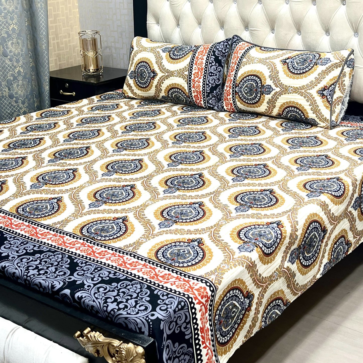 Crystal Cotton Bedsheet Design 019