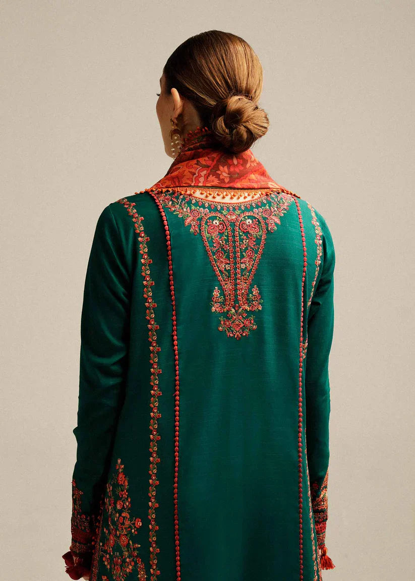Hussain Rehar Unstitched Luxury Lawn Heavy Embroidered 3PC Suit