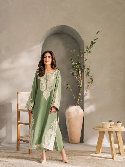 Unstitch 3Pc | Luxury Lawn | Summer Season | Mint Green