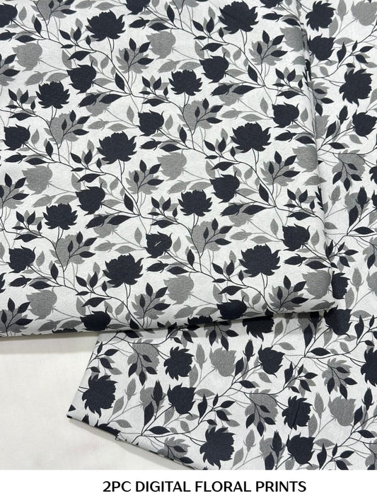 2PC Digital Floral Print