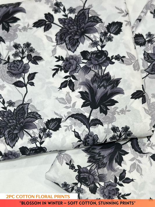 2PC Digital Floral Print