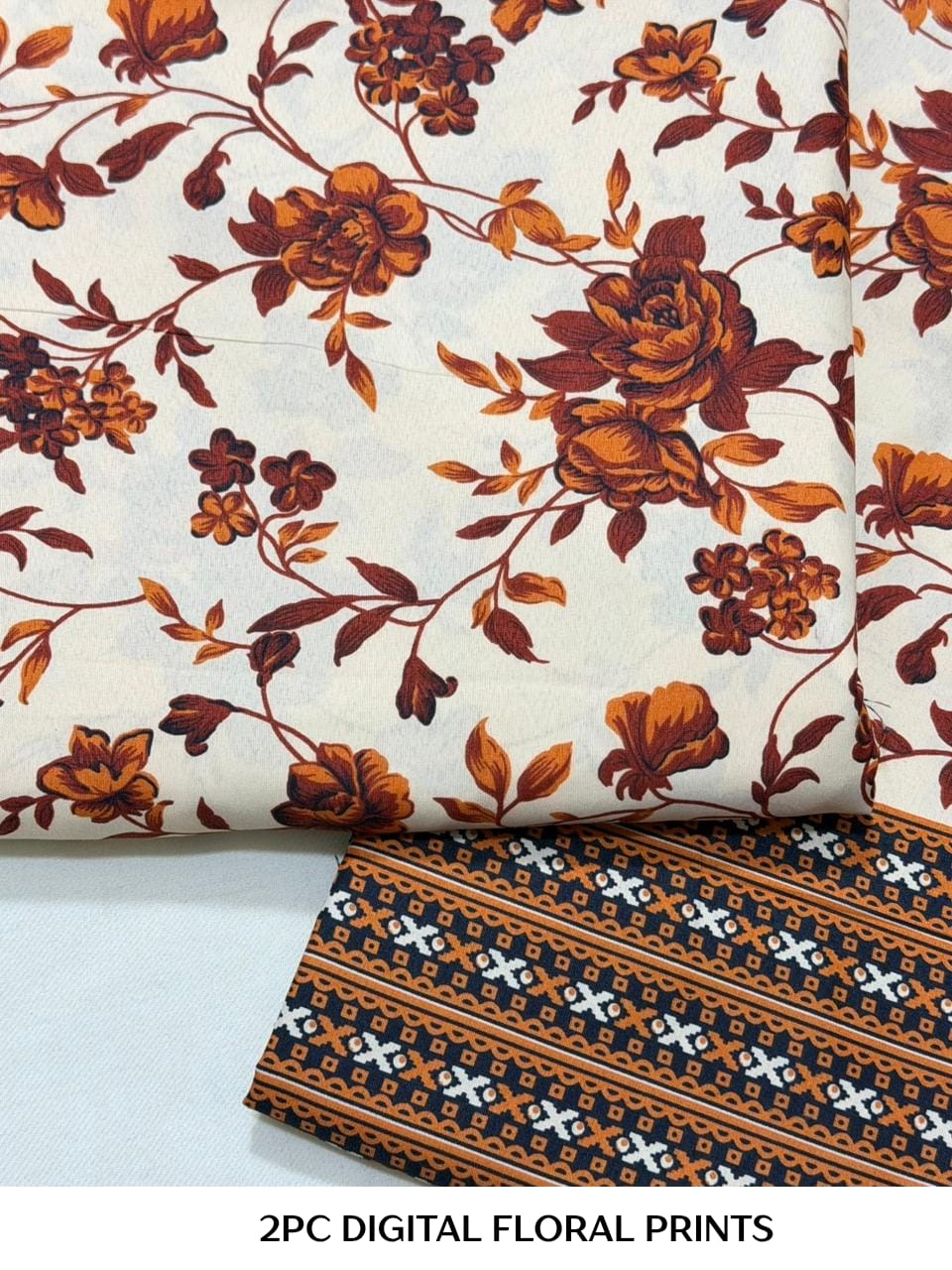 2PC Digital Floral Print