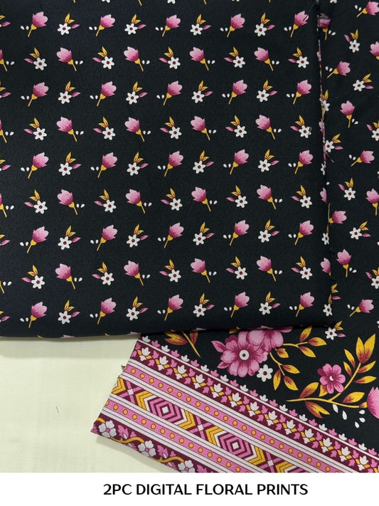 2PC Digital Floral Print