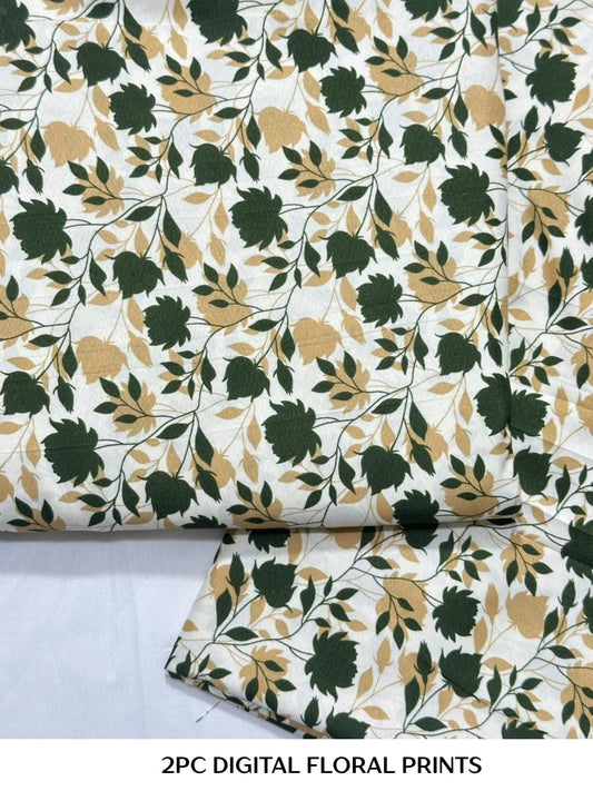 2PC Digital Floral Print