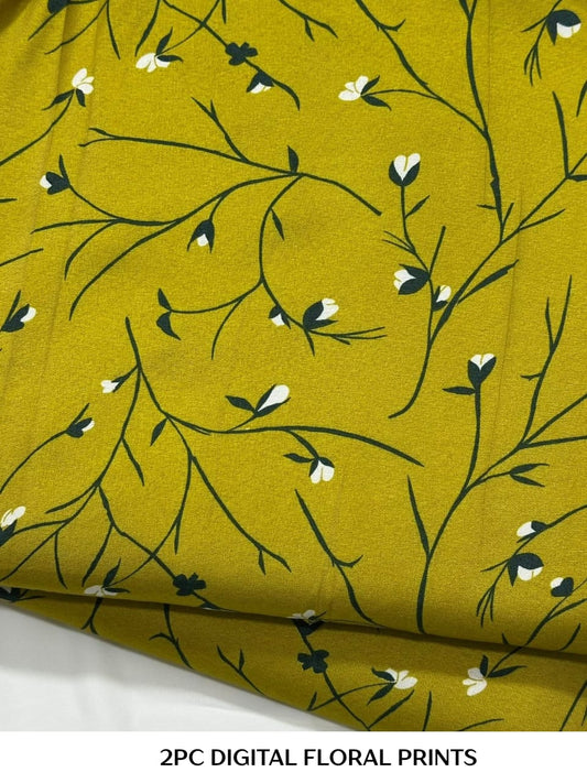 2PC Digital Floral Print