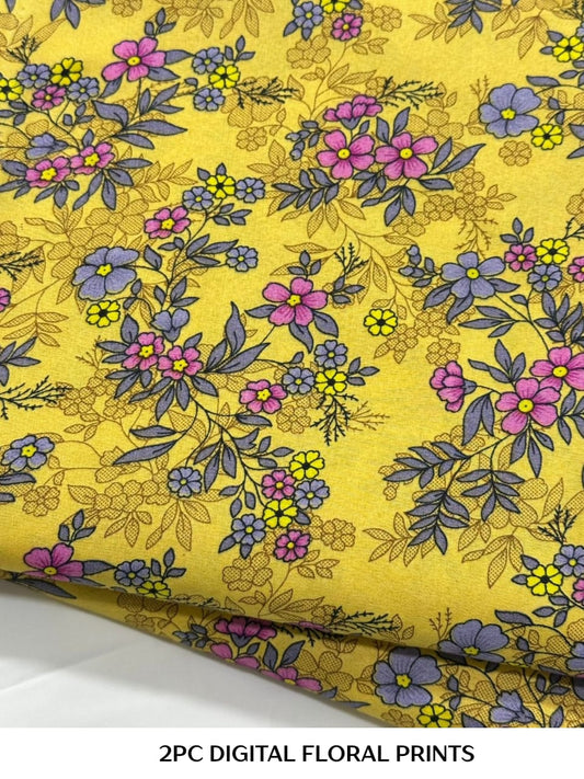 2PC Digital Floral Print