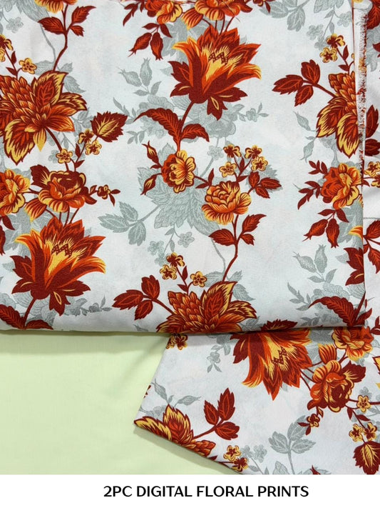 2PC Digital Floral Print
