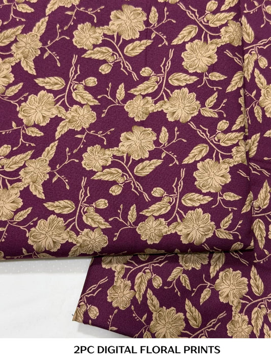 2PC Digital Floral Print