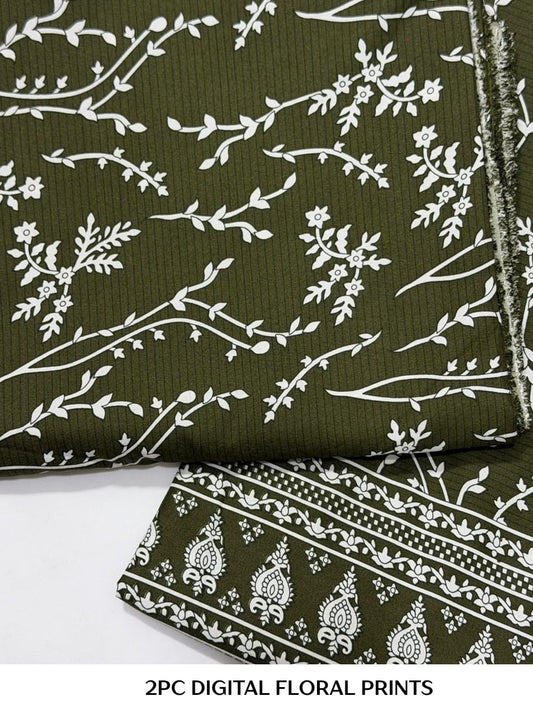 2PC Digital Floral Print