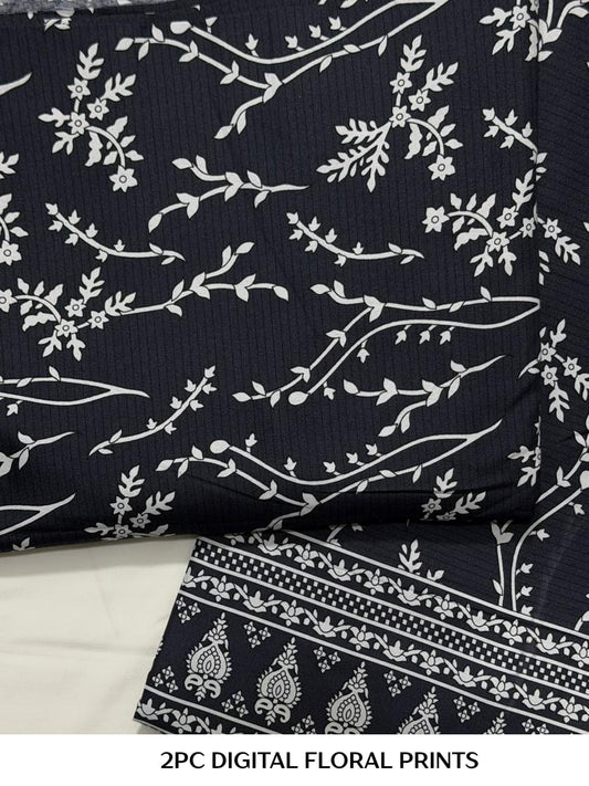 2PC Digital Floral Print