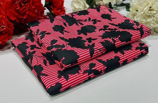 2PC Digital Floral Print