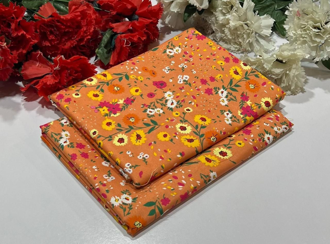 2PC Digital Floral Print