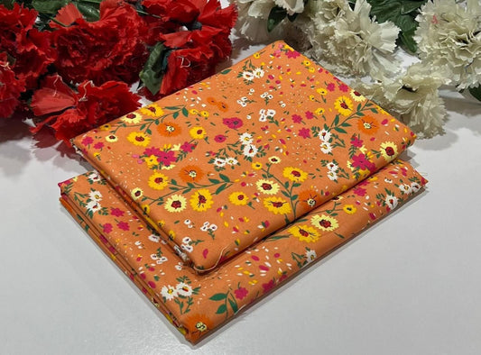 2PC Digital Floral Print