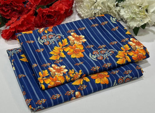 2PC Digital Floral Print