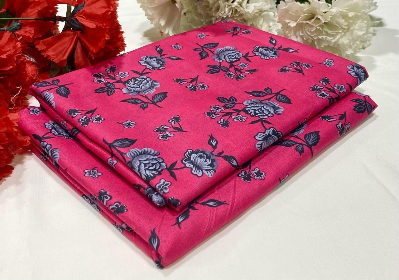 2PC Digital Floral Print