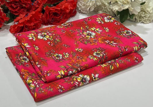 2PC Digital Floral Print