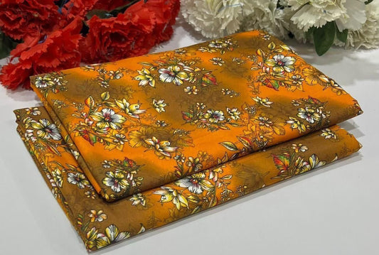 2PC Digital Floral Print