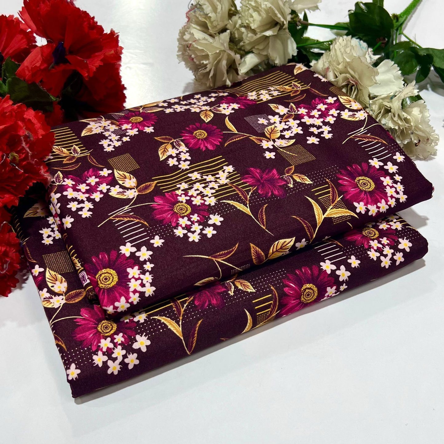2PC Digital Floral Print