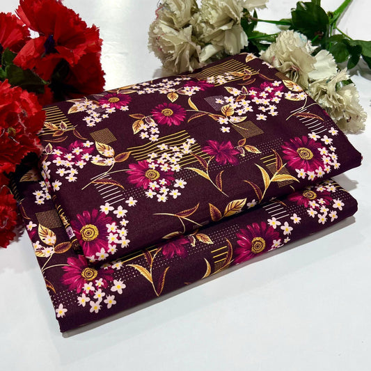 2PC Digital Floral Print