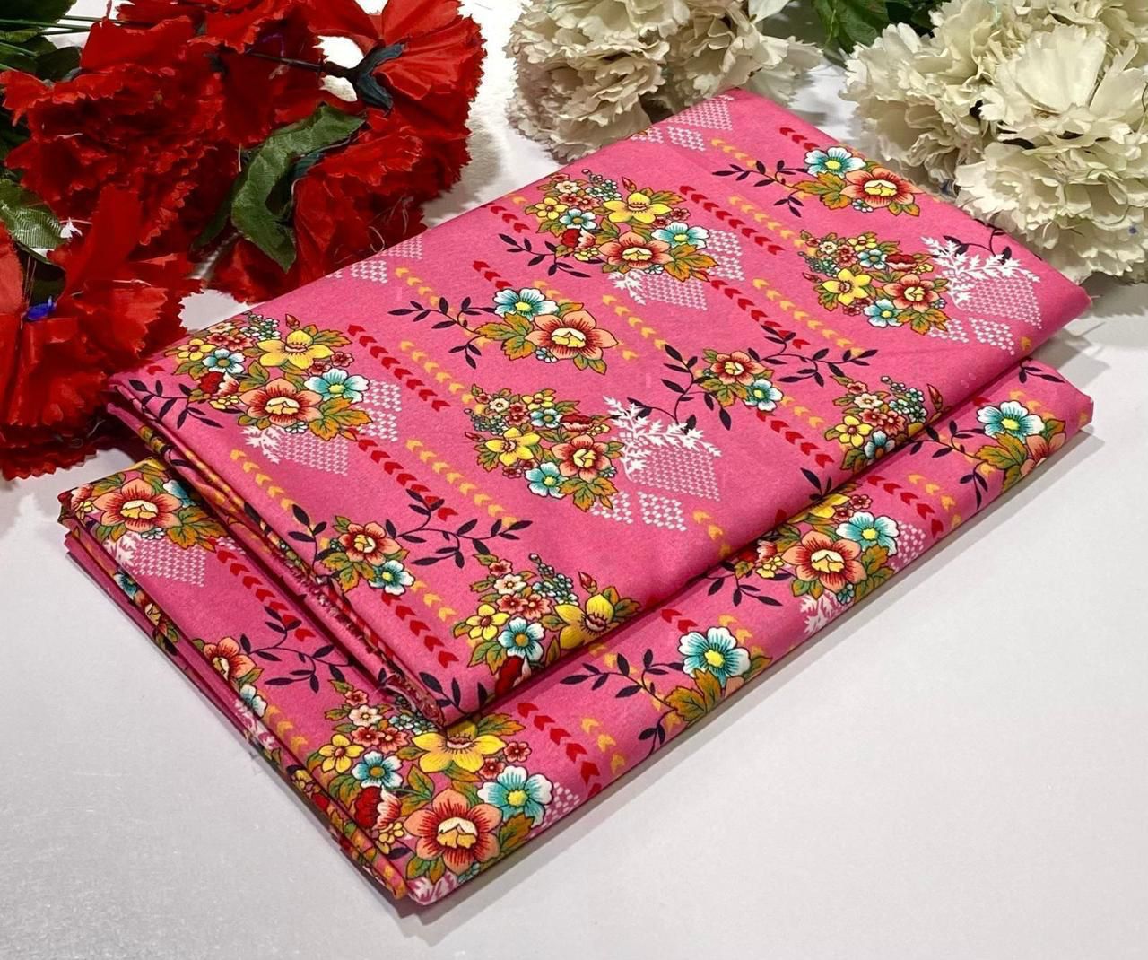 2PC Digital Floral Print