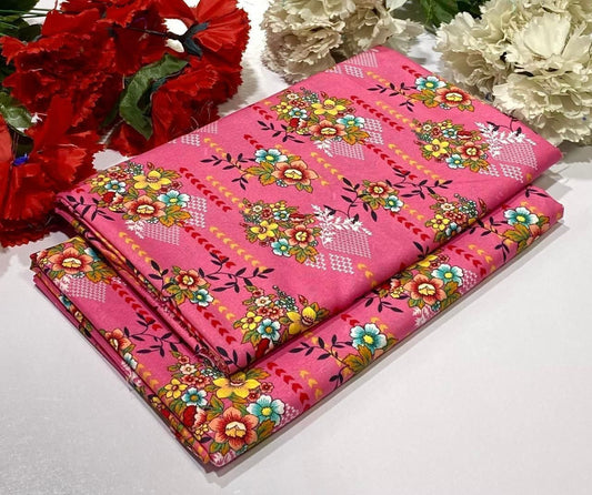 2PC Digital Floral Print
