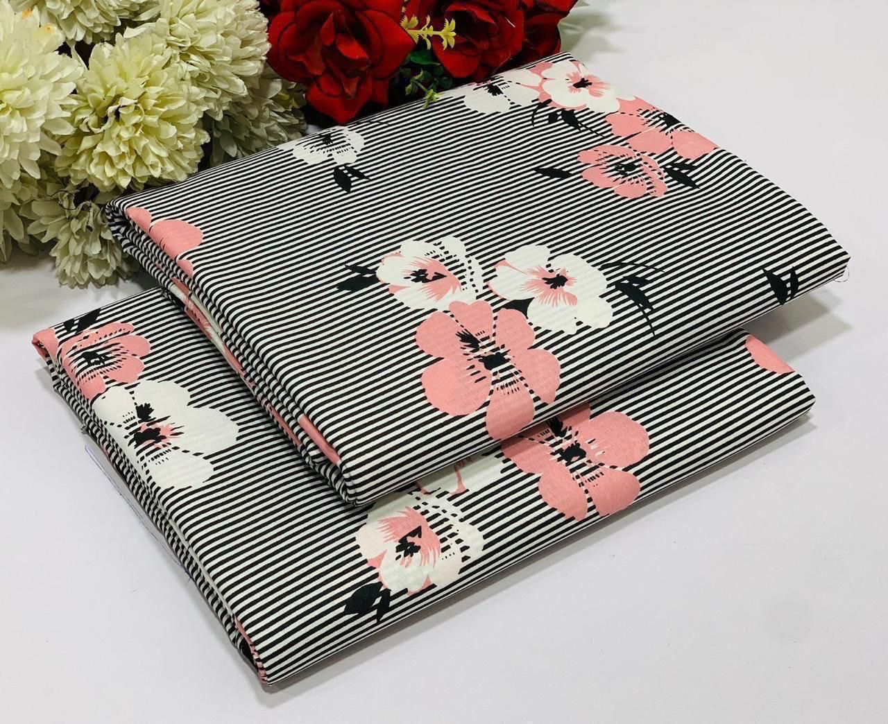 2PC Digital Floral Print
