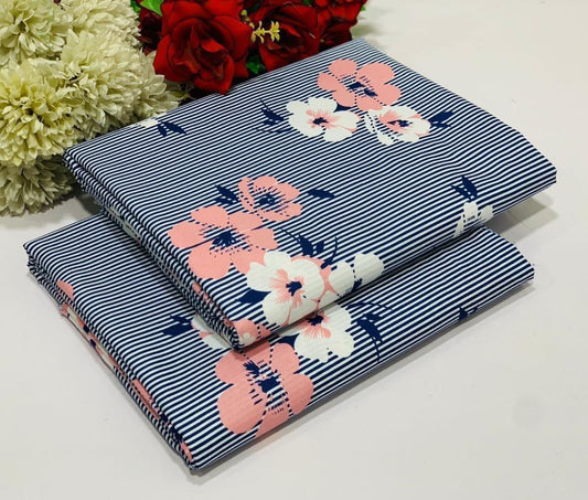 2PC Digital Floral Print