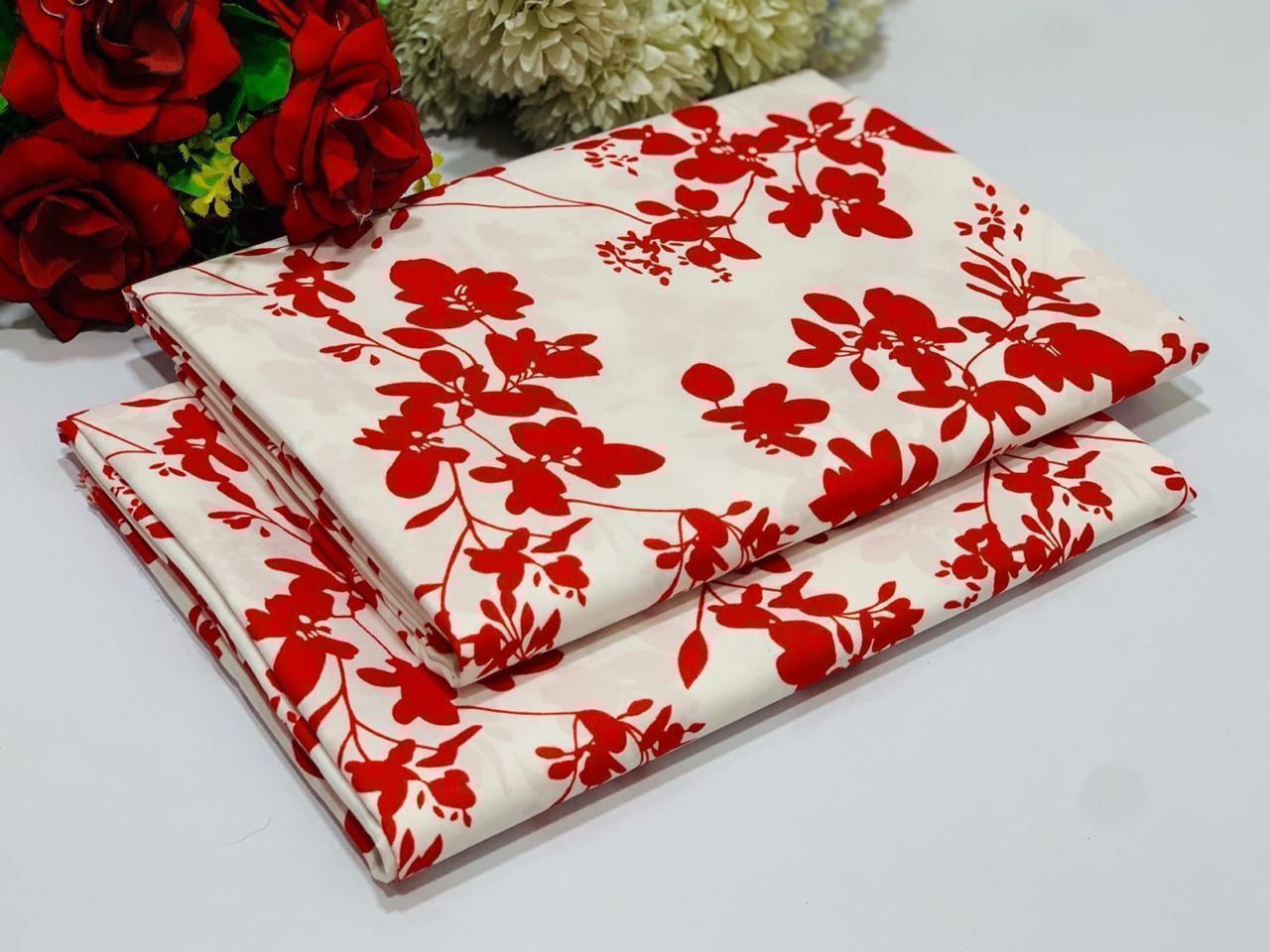 2PC Digital Floral Print