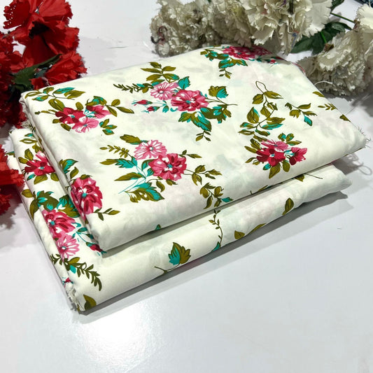 2PC Digital Floral Print