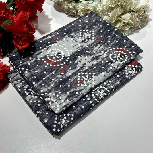 2PC Digital Floral Print