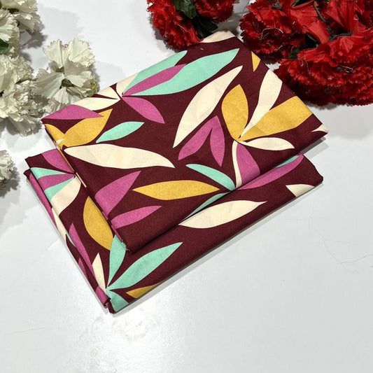 2PC Digital Floral Print