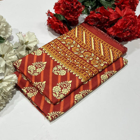 2PC Digital Floral Print