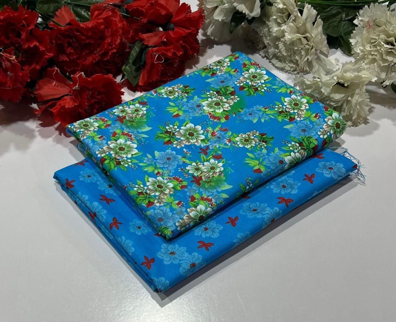 2PC Digital Floral Print