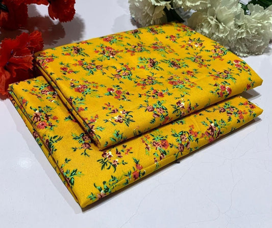 2PC Digital Floral Print