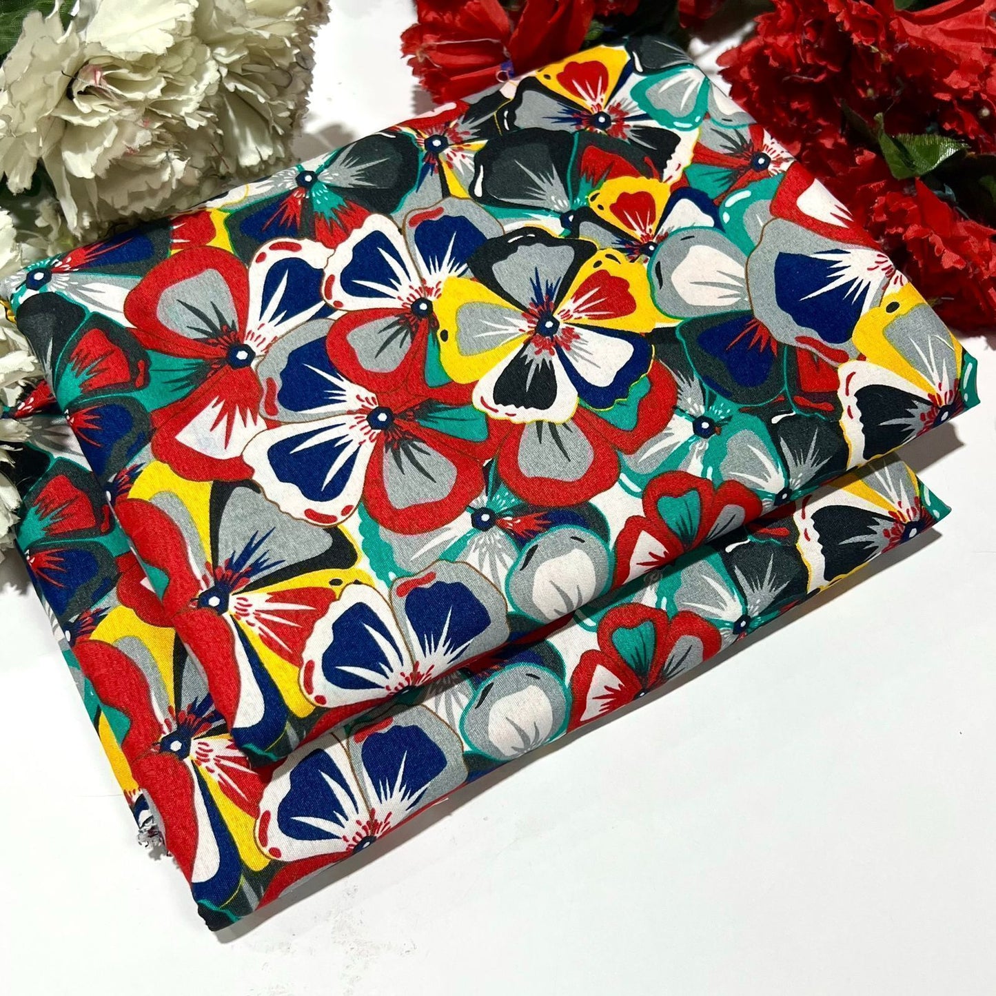 2PC Digital Floral Print